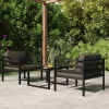 Maison Exclusive Salons De Jardin | - Salon de jardin avec coussins 5 pcs bois d'acacia solide