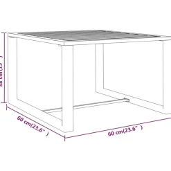 Maison Exclusive Salons De Jardin | - Salon de jardin avec coussins 5 pcs bois d'acacia solide