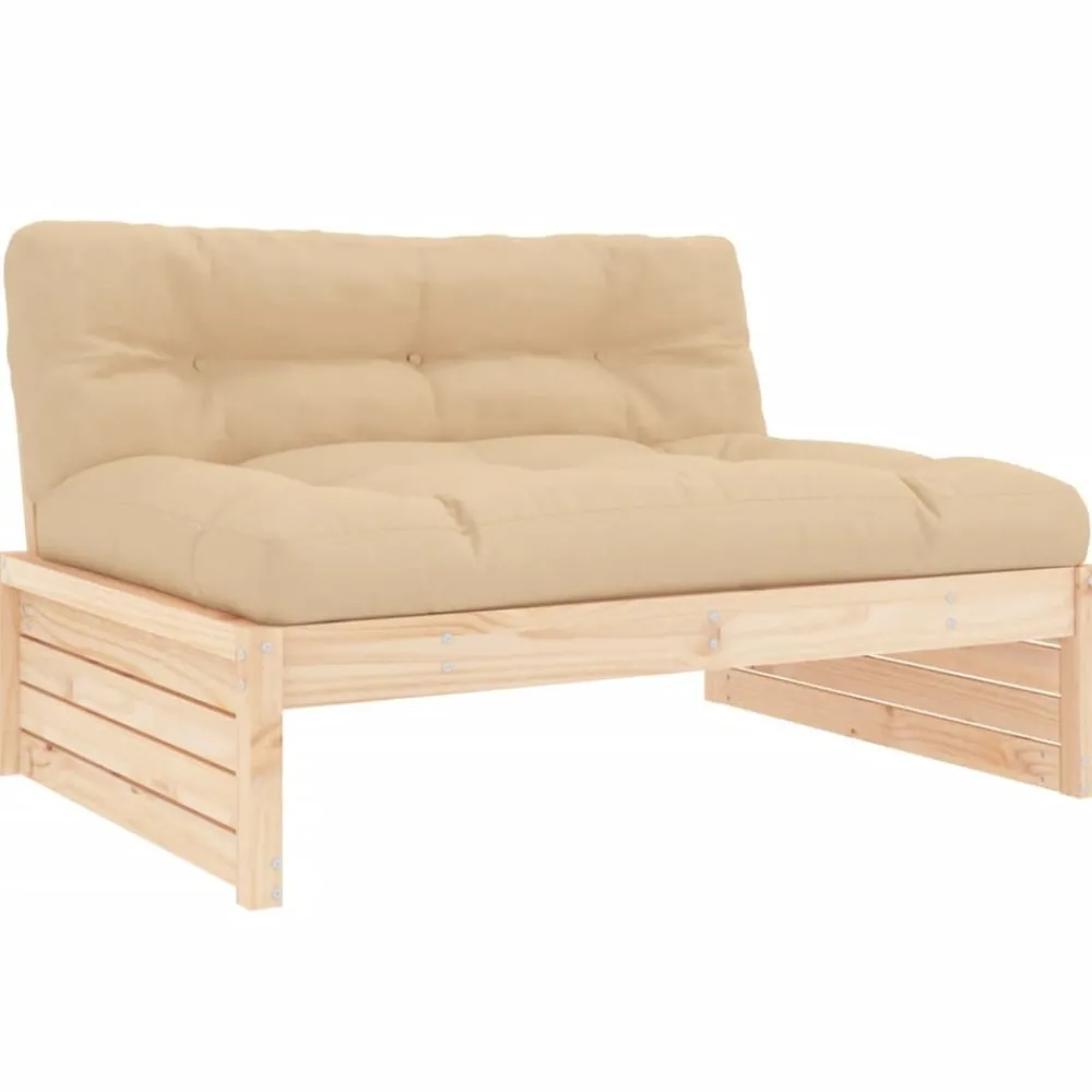 Maison Exclusive Salons De Jardin | - Salon de jardin 4 pcs blanc bois de pin massif