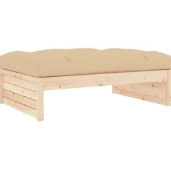 Maison Exclusive Salons De Jardin | - Salon de jardin 4 pcs blanc bois de pin massif