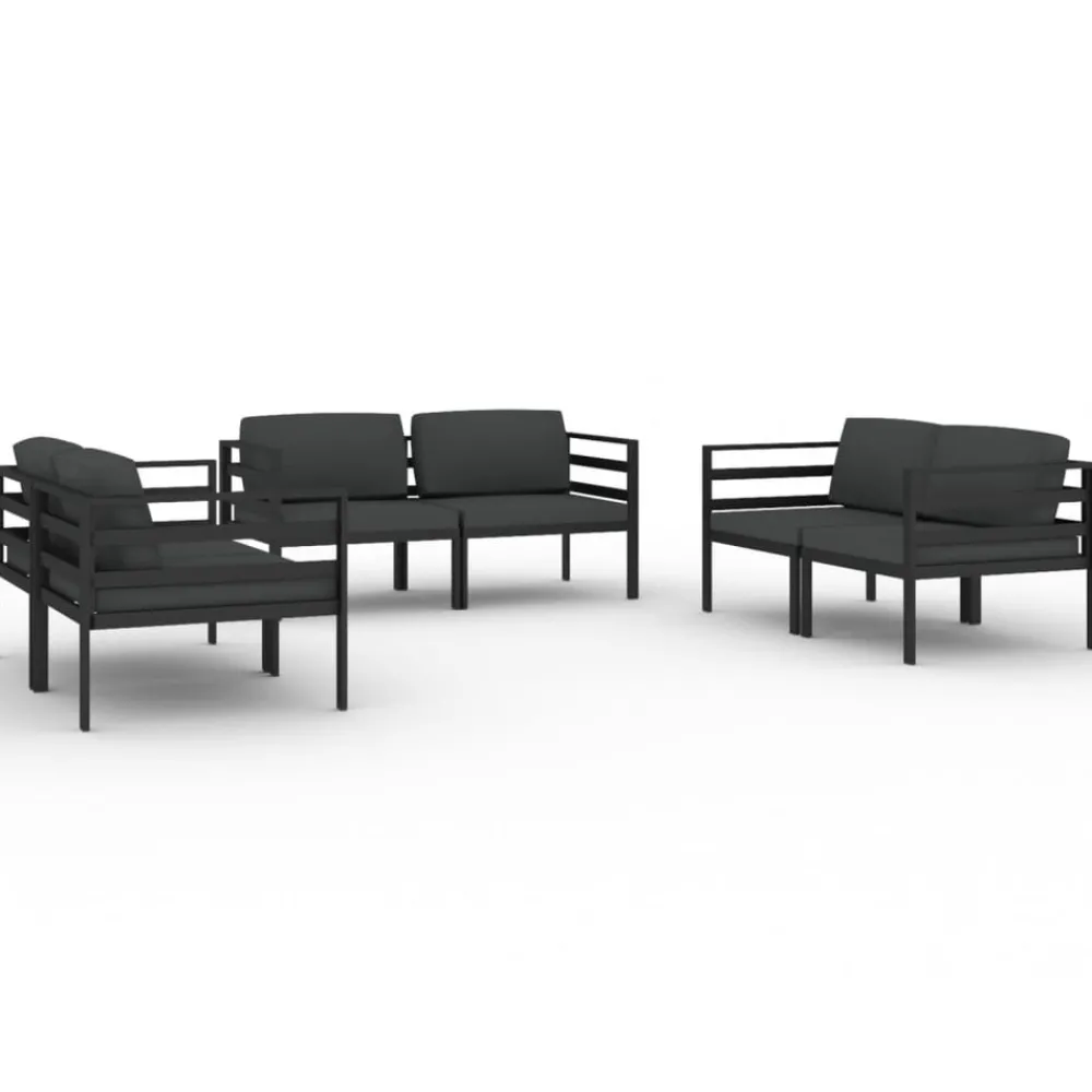 Maison Exclusive Salons De Jardin | - Salon de jardin 8 pcs avec coussins bois massif