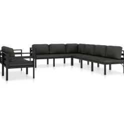 Maison Exclusive Salons De Jardin | - Salon de jardin avec coussins 5 pcs beige résine tressée