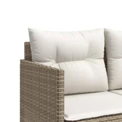 Maison Exclusive Salons De Jardin | - Salon de jardin avec coussins 5 pcs beige résine tressée