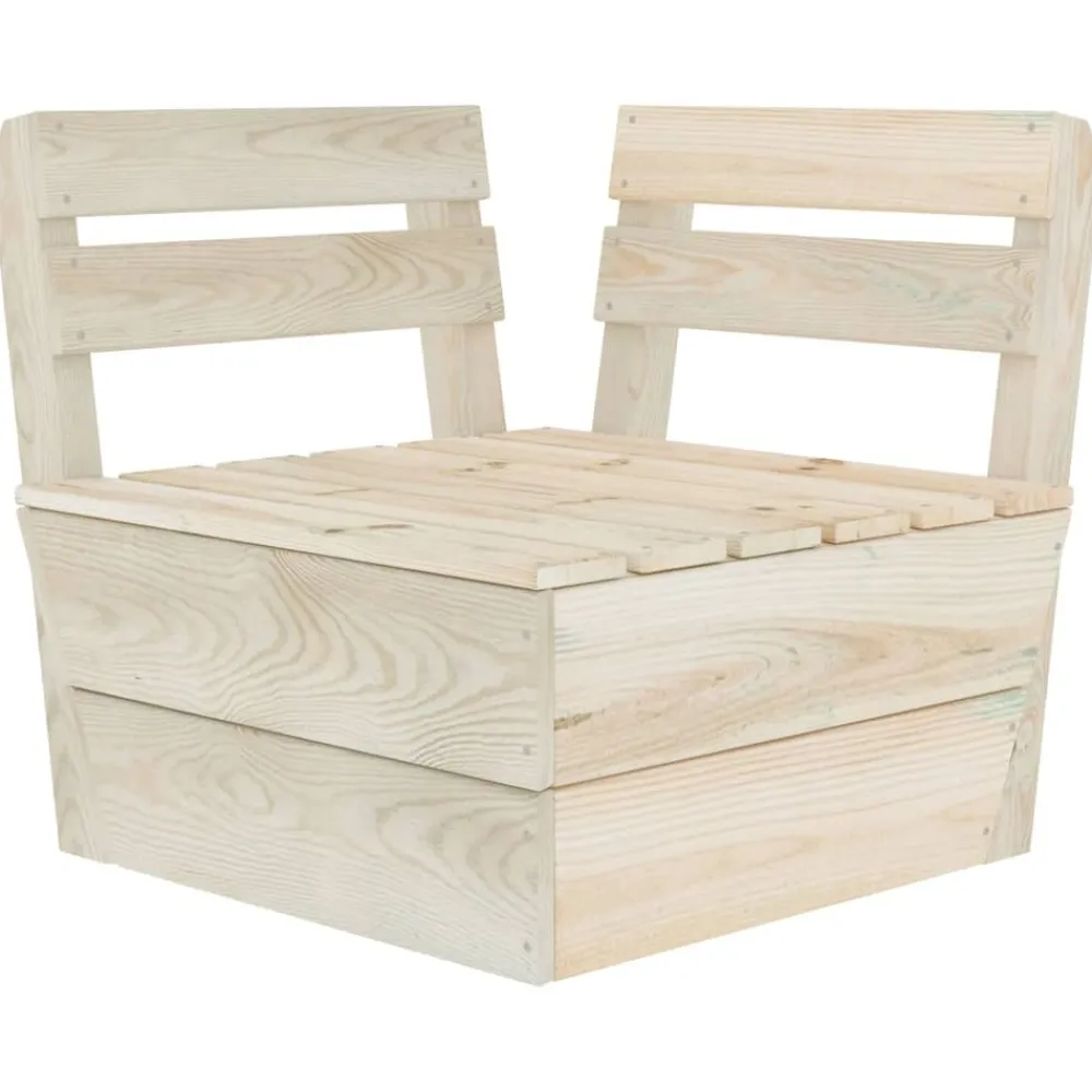 Maison Exclusive Salons De Jardin | - Salon de jardin palette 11 pcs bois d'épicéa imprégné