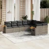 Maison Exclusive Salons De Jardin | - Salon de jardin 5 pcs avec coussins noir résine tressée