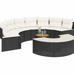 Maison Exclusive Salons De Jardin | - Salon de jardin 8 pcs avec coussins bois massif