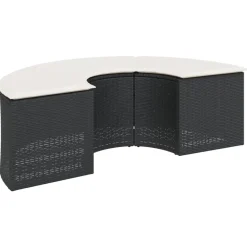 Maison Exclusive Salons De Jardin | - Salon de jardin 8 pcs avec coussins bois massif