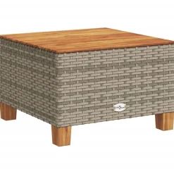Maison Exclusive Salons De Jardin | - Salon de jardin 11 pcs avec coussins gris résine tressée