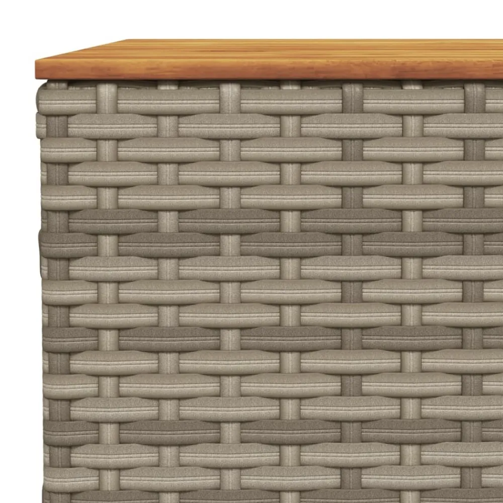 Maison Exclusive Salons De Jardin | - Salon de jardin 11 pcs avec coussins gris résine tressée