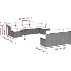 Maison Exclusive Salons De Jardin | - Salon de jardin 6 pcs bois massif douglas