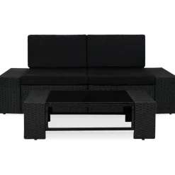 Maison Exclusive Salons De Jardin | - Salon de jardin avec coussins 5 pcs anthracite acier