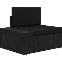 Maison Exclusive Salons De Jardin | - Salon de jardin avec coussins 5 pcs anthracite acier