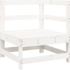 Maison Exclusive - Salon de jardin 6 pcs blanc bois de pin massif Clearance