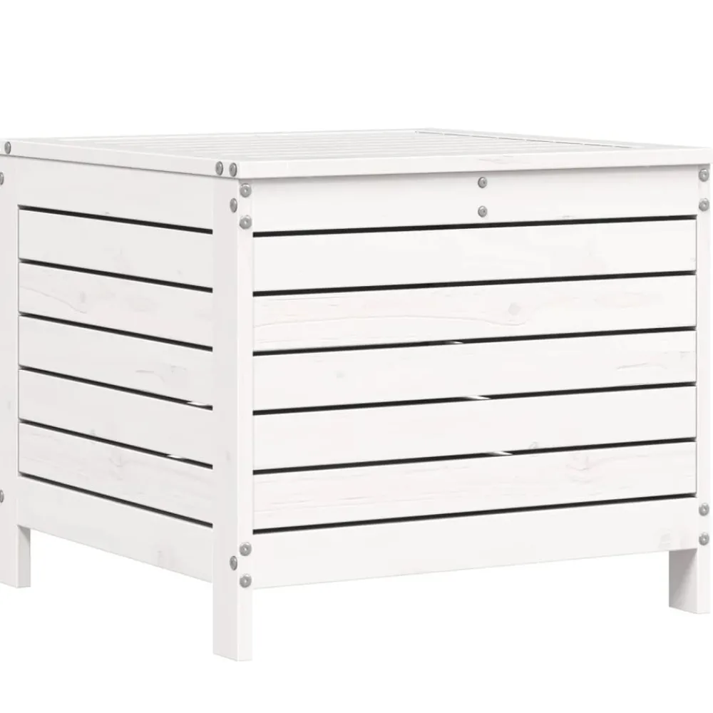 Maison Exclusive - Salon de jardin 6 pcs blanc bois de pin massif Clearance