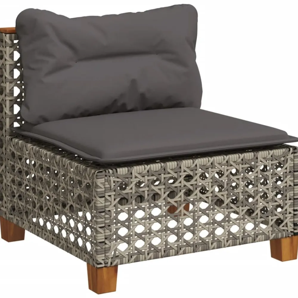 Maison Exclusive Salons De Jardin | - Salon de jardin 8 pcs avec coussins aluminium anthracite