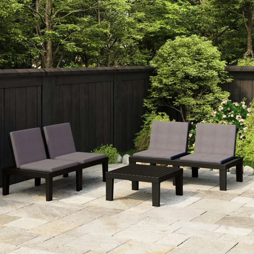 Maison Exclusive Salons De Jardin | - Salon de jardin avec coussins 7 pcs beige résine tressée