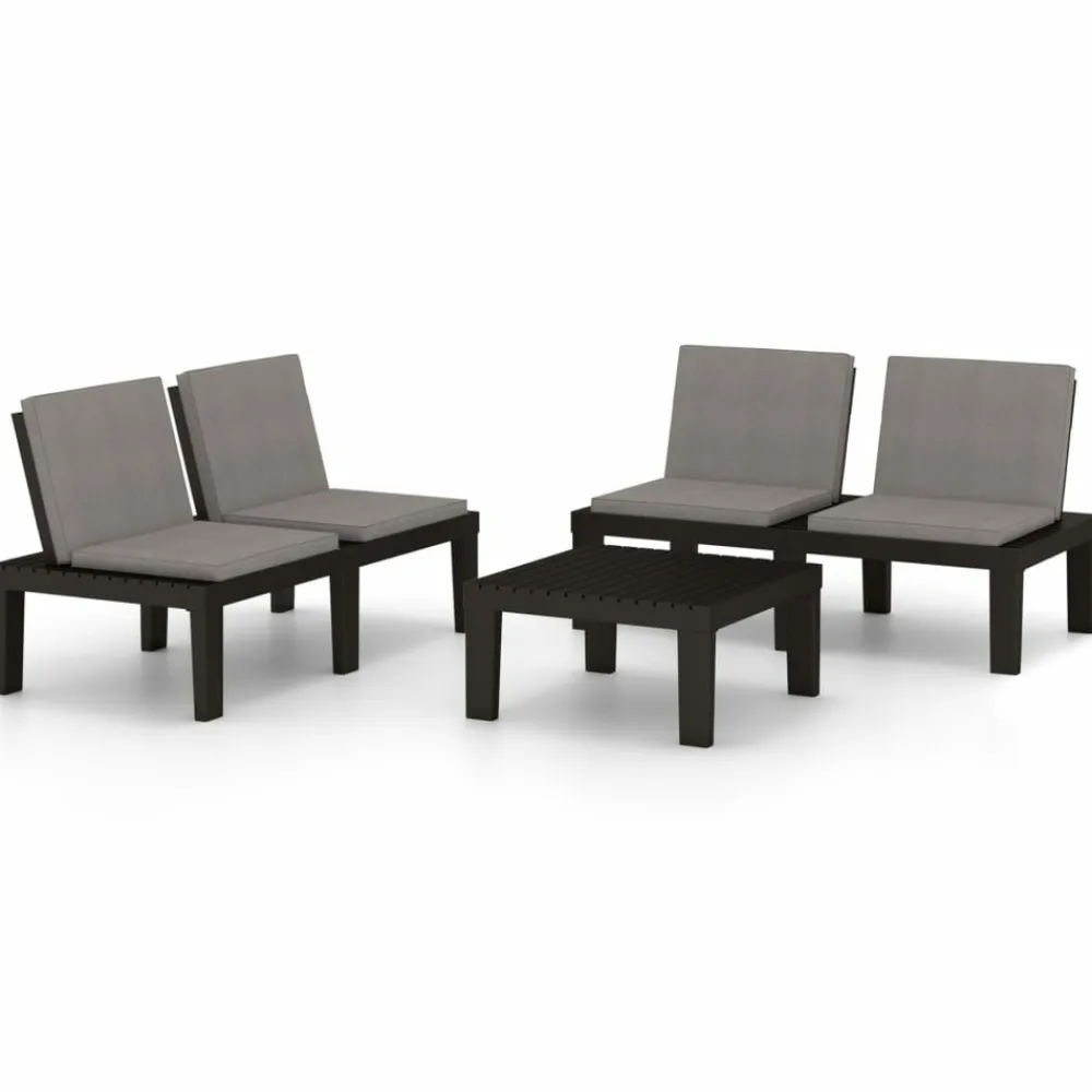 Maison Exclusive Salons De Jardin | - Salon de jardin avec coussins 7 pcs beige résine tressée