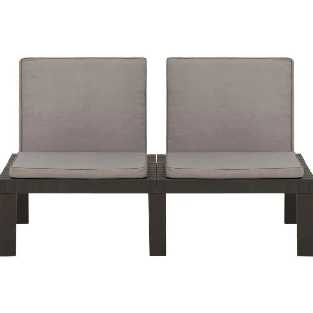 Maison Exclusive Salons De Jardin | - Salon de jardin avec coussins 7 pcs beige résine tressée