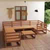 Maison Exclusive Salons De Jardin | - Salon de jardin 3 pcs bois de sapin massif