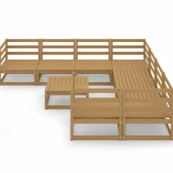 Maison Exclusive Salons De Jardin | - Salon de jardin 3 pcs bois de sapin massif