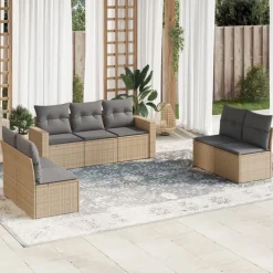Maison Exclusive Salons De Jardin | - Salon de jardin 3 pcs avec coussins bois massif d'acacia