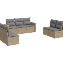 Maison Exclusive Salons De Jardin | - Salon de jardin 3 pcs avec coussins bois massif d'acacia