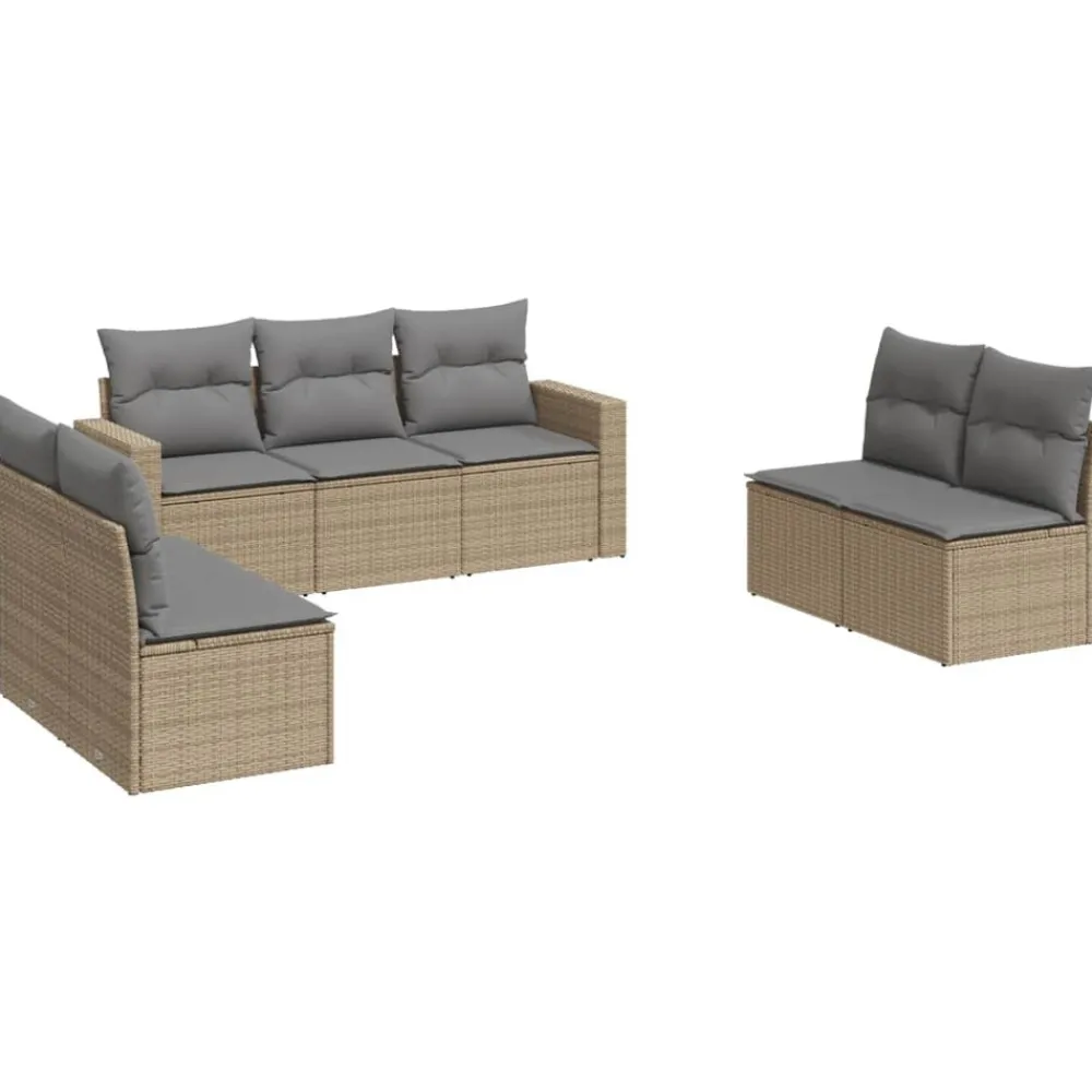 Maison Exclusive Salons De Jardin | - Salon de jardin 3 pcs avec coussins bois massif d'acacia