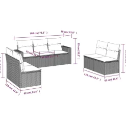 Maison Exclusive Salons De Jardin | - Salon de jardin 3 pcs avec coussins bois massif d'acacia