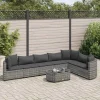 Maison Exclusive Salons De Jardin | - Salon de jardin avec coussins 6 pcs beige résine tressée
