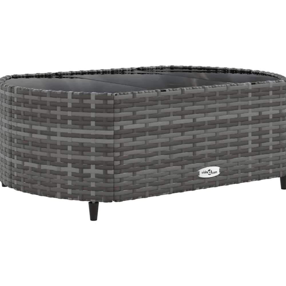 Maison Exclusive - Salon de jardin 8 pcs avec coussins gris résine tressée Discount