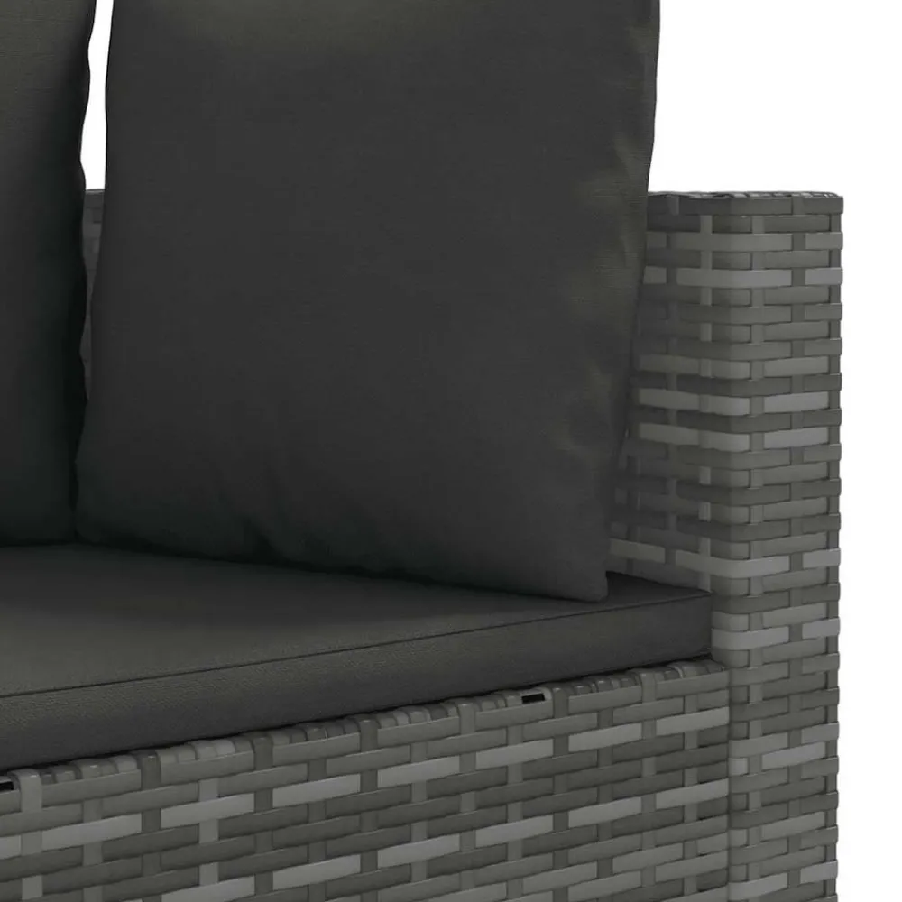 Maison Exclusive - Salon de jardin 8 pcs avec coussins gris résine tressée Discount