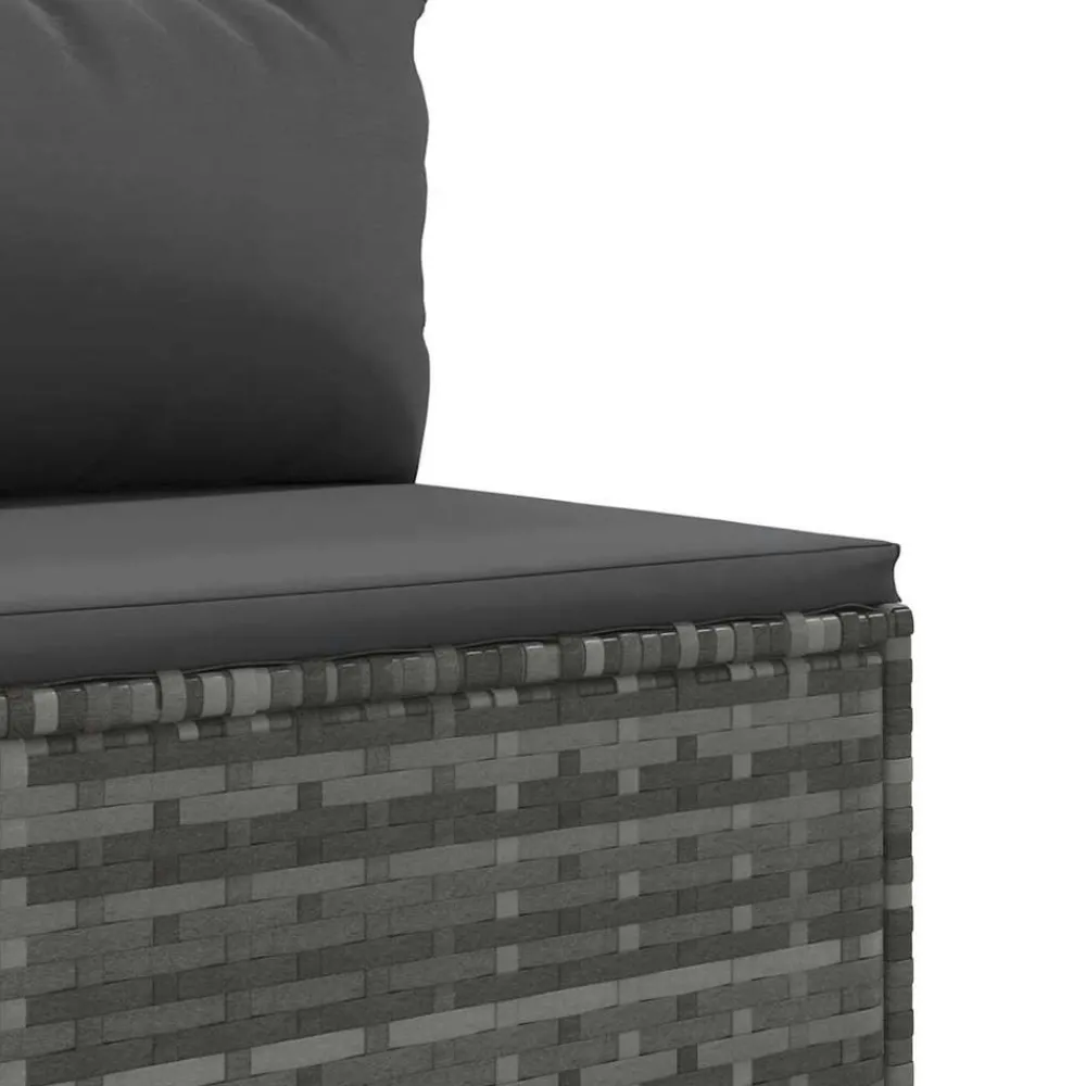 Maison Exclusive - Salon de jardin 8 pcs avec coussins gris résine tressée Discount