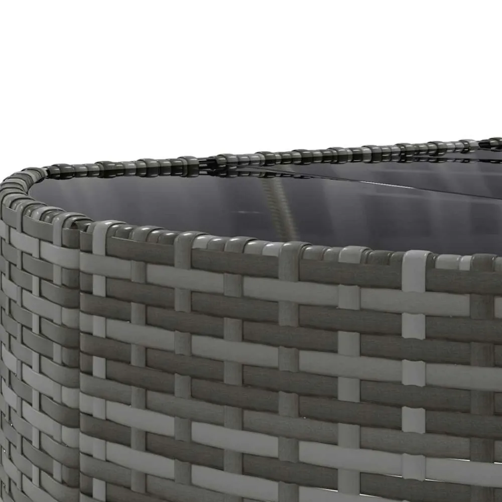Maison Exclusive - Salon de jardin 8 pcs avec coussins gris résine tressée Discount