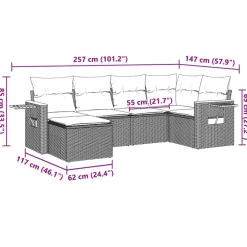 Maison Exclusive Salons De Jardin | - Salon de jardin 5 pcs bois massif de pin