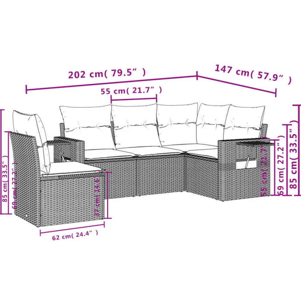 Maison Exclusive Salons De Jardin | - Salon de jardin 3 pcs bois de sapin massif