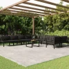 Maison Exclusive Salons De Jardin | - Salon de jardin avec coussins 9 pcs beige résine tressée