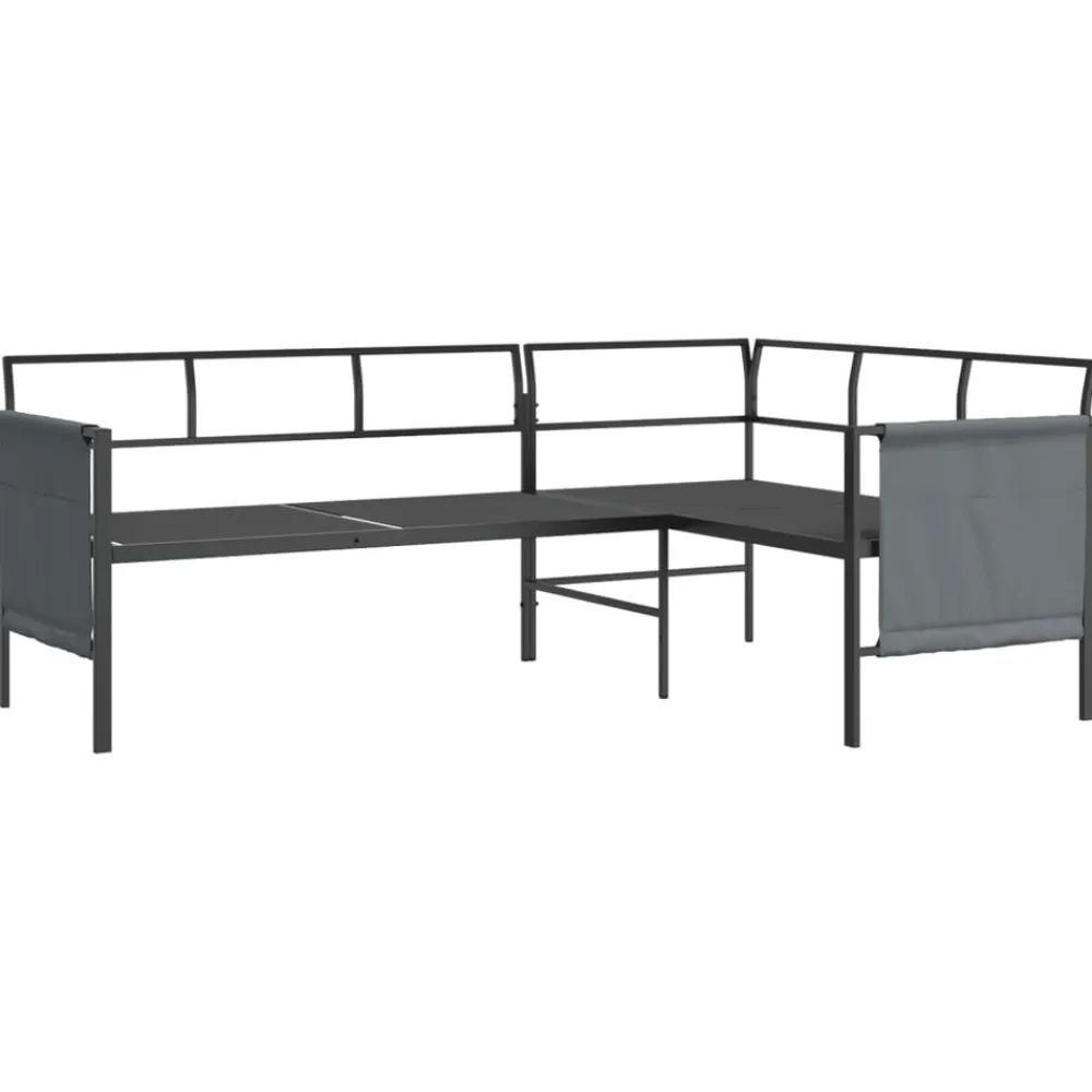 Maison Exclusive Salons De Jardin | - Salon de jardin 2 pcs anthracite acier