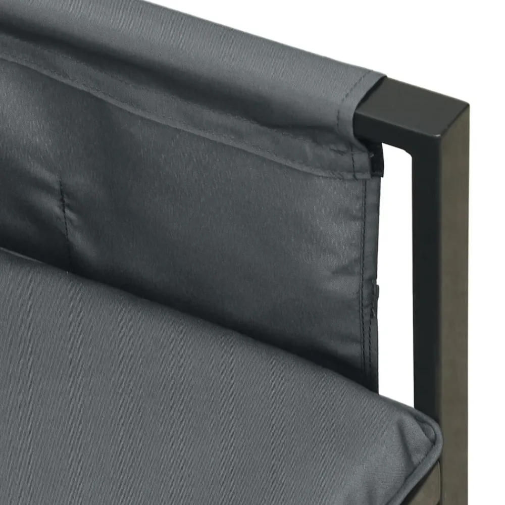 Maison Exclusive Salons De Jardin | - Salon de jardin 2 pcs anthracite acier