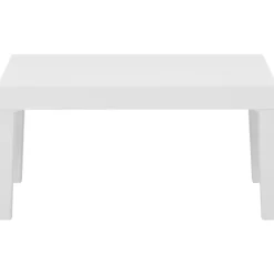 Maison Exclusive - Salon de jardin 4 pcs avec coussins plastique blanc