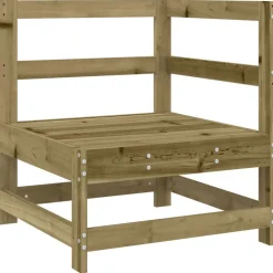 Maison Exclusive Salons De Jardin | - Salon de jardin 7 pcs avec coussins bois massif