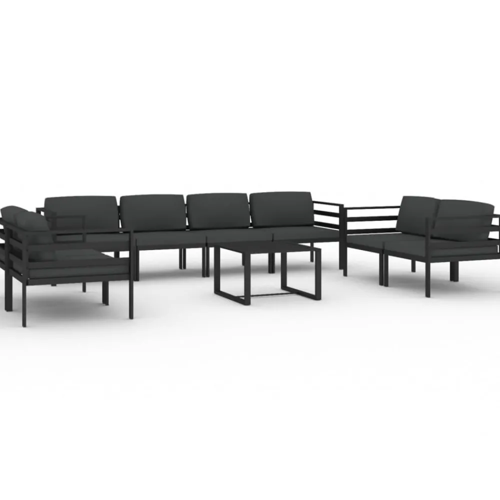 Maison Exclusive Salons De Jardin | - Salon de jardin 3 pcs avec coussins vert bambou