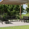 Maison Exclusive Salons De Jardin | - Salon de jardin 6 pcs avec coussins aluminium anthracite