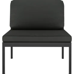 Maison Exclusive Salons De Jardin | - Salon de jardin 6 pcs avec coussins aluminium anthracite