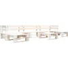 Maison Exclusive Salons De Jardin | - Salon de jardin palette 6 pcs bois blanc