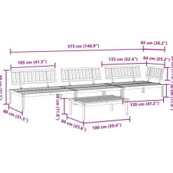Maison Exclusive - Salon palette de jardin 4 pcs bois d'acacia massif Online