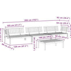 Maison Exclusive - Salon palette de jardin 4 pcs bois d'acacia massif Outlet