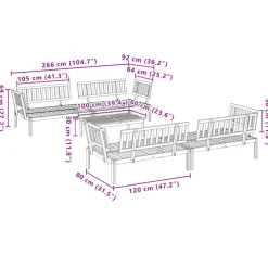 Maison Exclusive - Salon palette de jardin 5 pcs bois d'acacia massif New