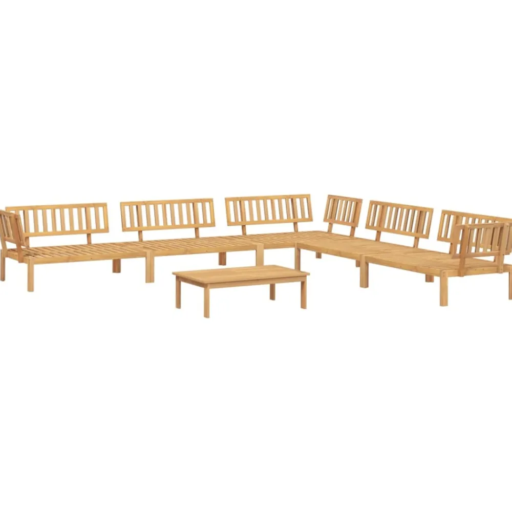 Maison Exclusive Salons De Jardin | - Salon palette de jardin 6 pcs bois d'acacia massif