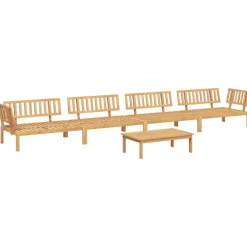 Maison Exclusive Salons De Jardin | - Salon palette de jardin 5 pcs bois d'acacia massif