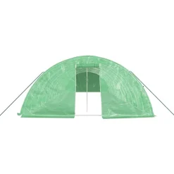 Maison Exclusive - Serre avec cadre en acier vert 70 m² 14x5x2,3 m Clearance